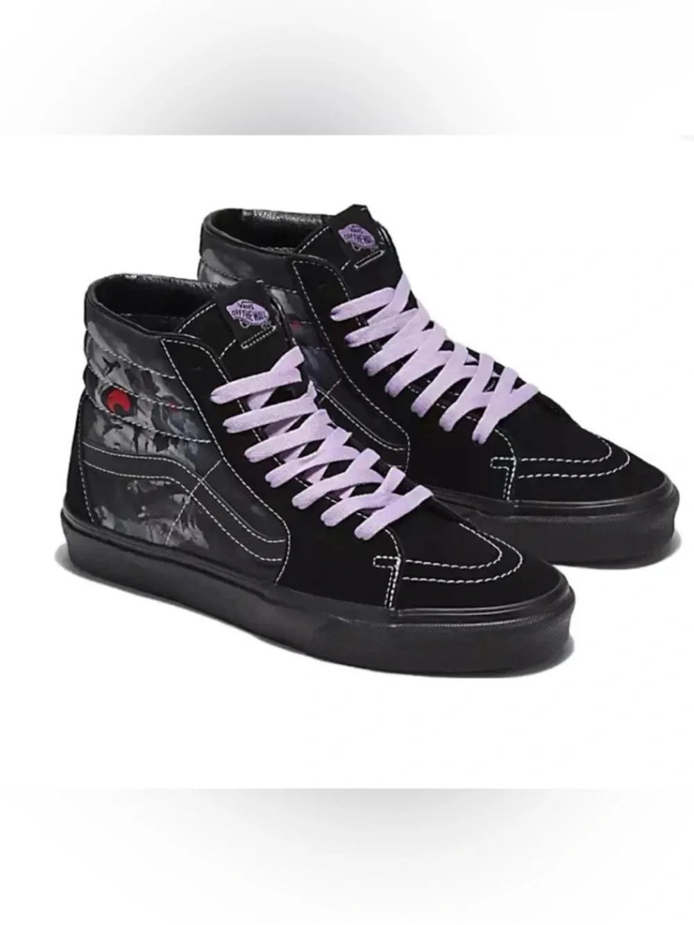 Vans SK8-Hi Midnight Shift Black Skull' Women 12.0 US Mens 10.5 US